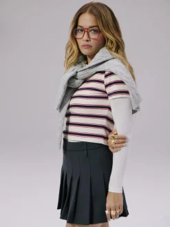 Clearance Primark Mini-jupe Plissée Rita Ora Gris