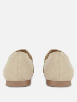 Primark Mocassins Avec Chaîne - Pointure Large Naturel