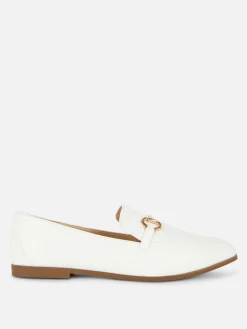 Best Primark Mocassins En Simili Cuir à Mors Blanc