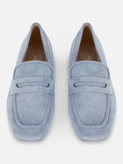 Outlet Primark Mocassins En Suédine Bleu