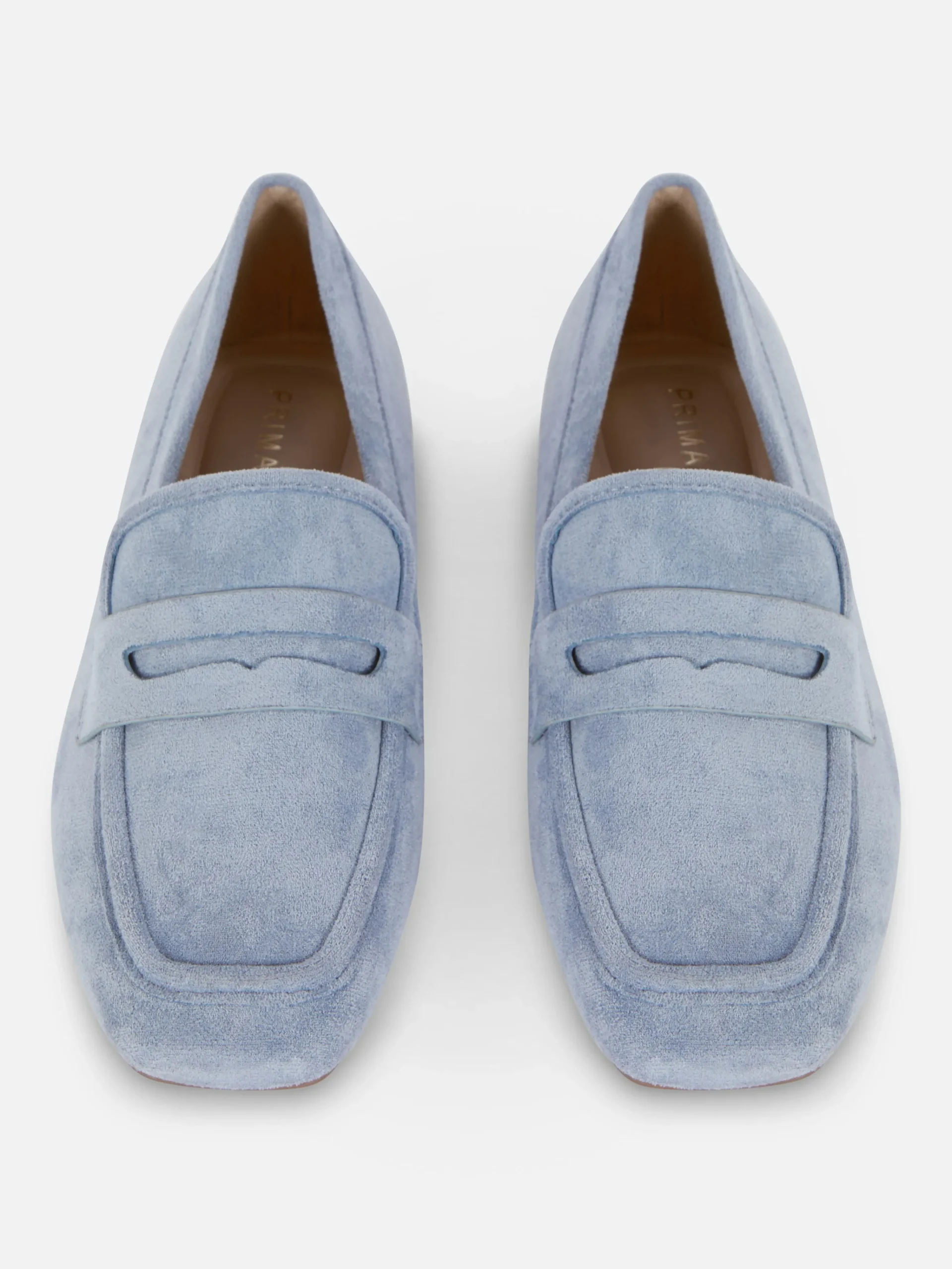 Outlet Primark Mocassins En Suédine Bleu