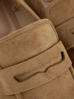 Clearance Primark Mocassins En Suédine Fauve