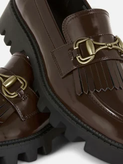 Outlet Primark Mocassins épais à Frange Rita Ora Marron