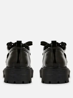 Hot Primark Mocassins épais à Lacets Rita Ora Noir