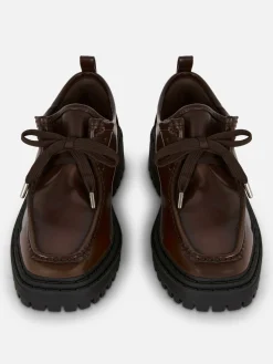 Hot Primark Mocassins épais à Lacets Rita Ora Marron