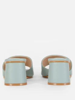 Discount Primark Mules à Talon Bloc Vert