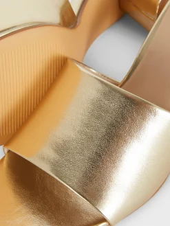 Online Primark Mules à Talon Bloc Doré