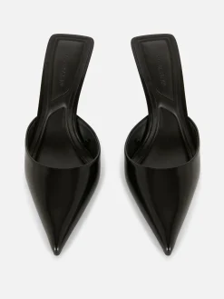 Primark Mules Pointues à Petits Talons Noir