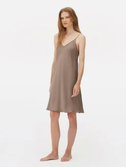 Best Primark Nuisette En Satin à Col En V Gris