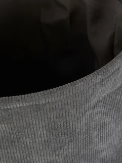 Discount Primark Panier à Linge En Velours Côtelé Anthracite