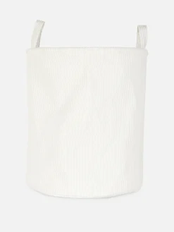 Best Primark Panier à Linge En Velours Côtelé Crème