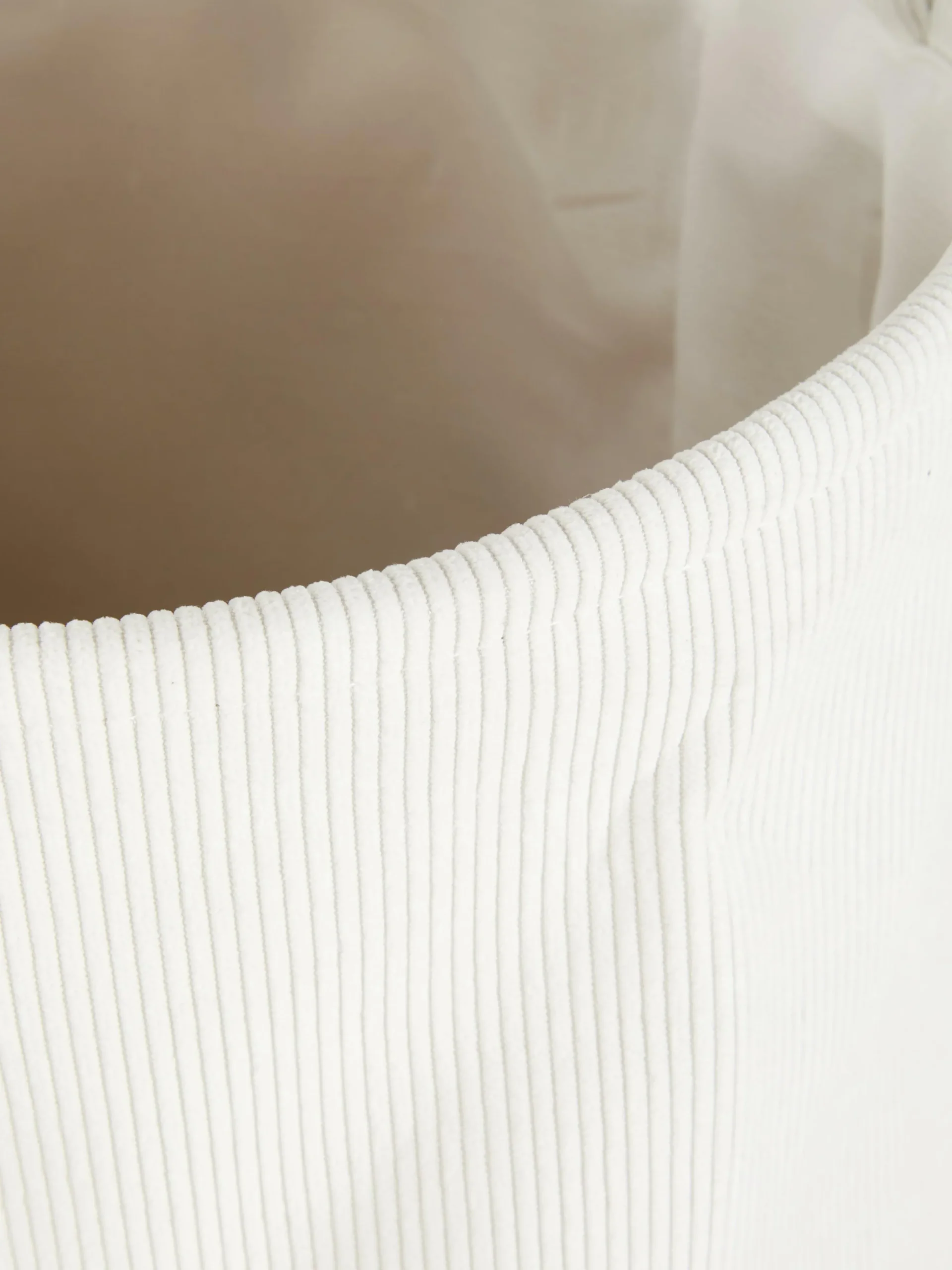 Best Primark Panier à Linge En Velours Côtelé Crème