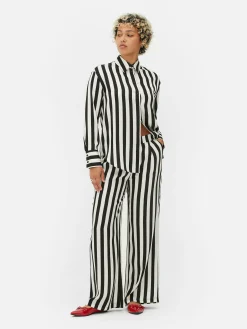 Sale Primark Pantalon à Rayures Beetlejuice X Colleen Atwood Noir/Blanc