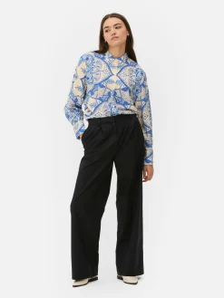 Sale Primark Pantalon Chino Large Noir