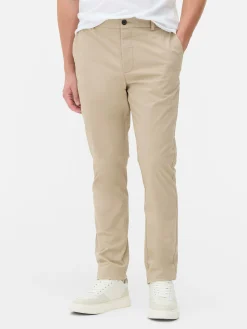 Sale Primark Pantalon Chino Stretch Coupe Slim Grège