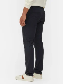 Sale Primark Pantalon Chino Stretch Coupe Slim Bleu marine