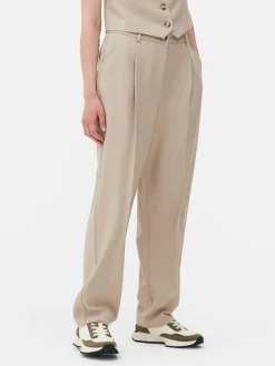 Clearance Primark Pantalon Droit Ajusté à Coordonner Grège