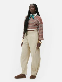 Clearance Primark Pantalon Utilitaire Coupe Barrel Rita Ora Grège