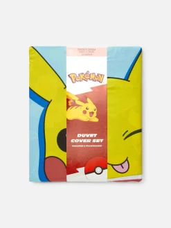 Outlet Primark Parure De Lit Double à Personnage Pokémon Bleu foncé