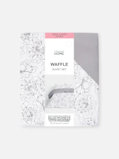 Best Primark Parure De Lit Double Texturée à Fleurs Naturel