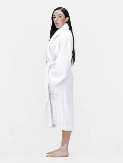 Best Primark Peignoir De Spa En Tissu-éponge Coton Blanc