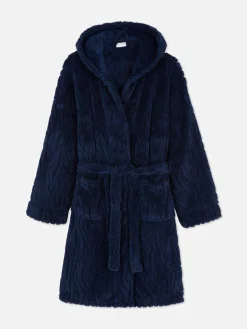 Best Primark Peignoir En Molleton Texturé Bleu marine