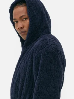 Best Primark Peignoir En Molleton Texturé Bleu marine