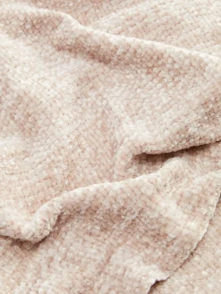 Primark Petite Couverture En Chenille à Pampilles Naturel