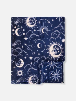 Hot Primark Petite Couverture Ultra-douce à Motif Céleste Bleu marine
