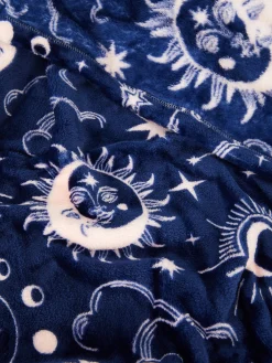 Hot Primark Petite Couverture Ultra-douce à Motif Céleste Bleu marine