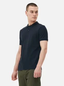 Sale Primark Polo En Piqué Bleu marine