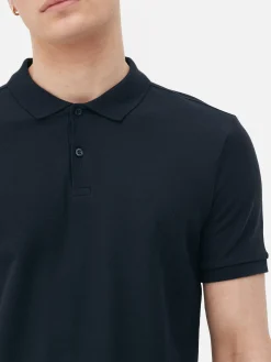Sale Primark Polo En Piqué Bleu marine