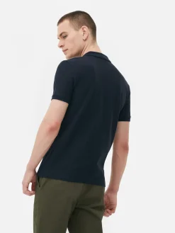 Sale Primark Polo En Piqué Bleu marine