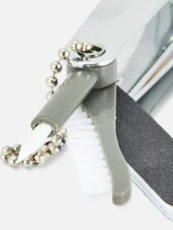 Primark Porte-clés Avec Kit De Soin Des Ongles Anthracite