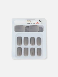 Clearance Primark PS... Faux Ongles Brillants Carrés Gris