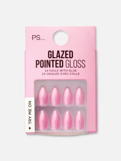 Clearance Primark PS... Faux Ongles émaillés Pointus Rose