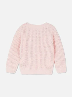 Sale Primark Pull En Maille à Cœur Rose