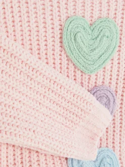 Sale Primark Pull En Maille à Cœur Rose