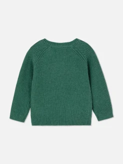 Clearance Primark Pull En Maille à Motif Dinosaure Vert
