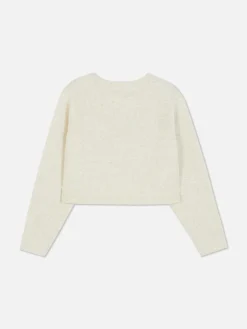 Discount Primark Pull En Maille Ours En Peluche Écru