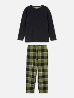 Outlet Primark Pyjama à Carreaux Noir