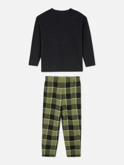 Outlet Primark Pyjama à Carreaux Noir