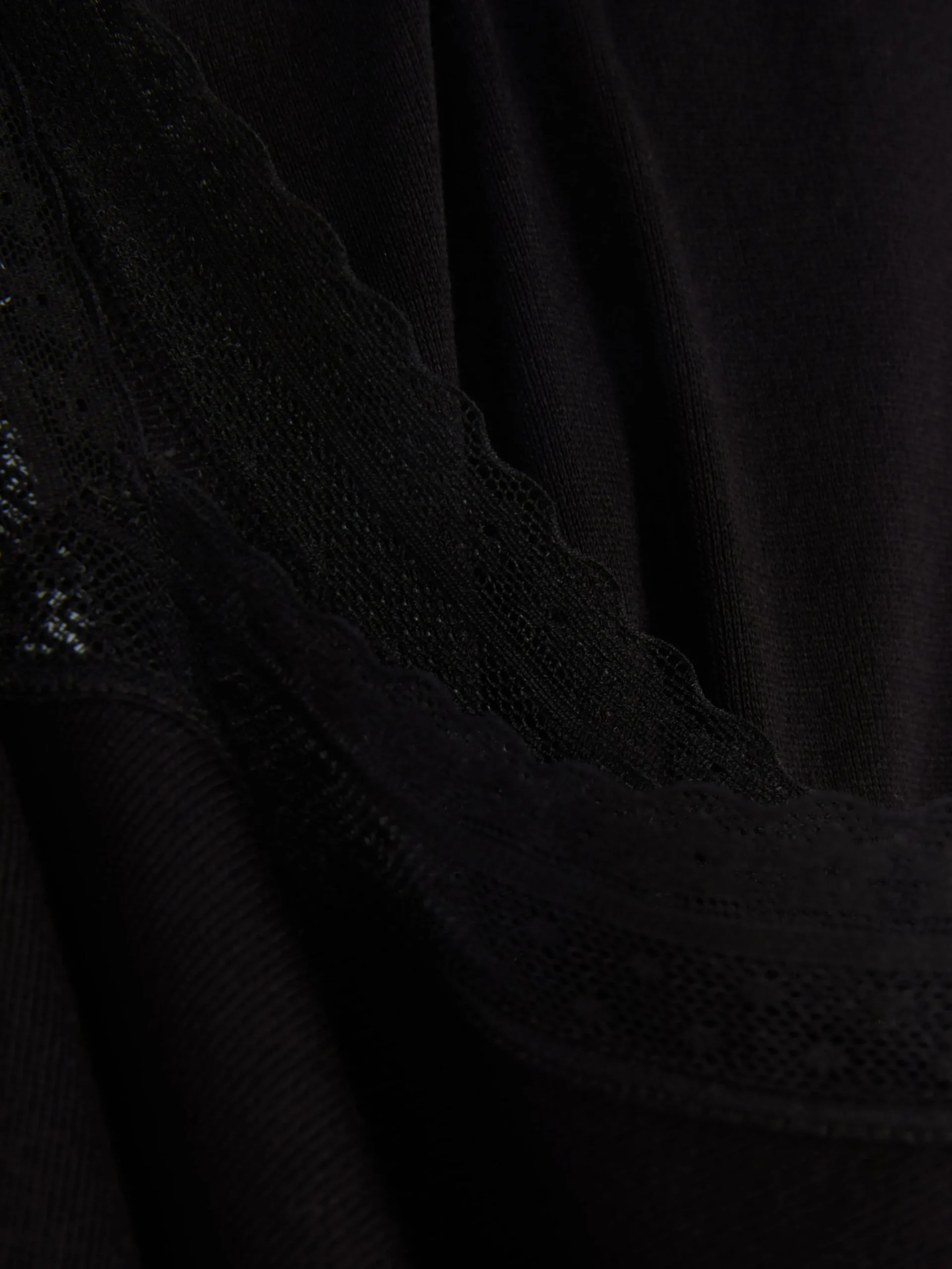 Discount Primark Pyjama à Manches Longues Avec Finitions En Dentelle Noir