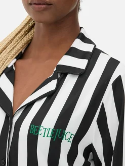 Discount Primark Pyjama à Rayures Beetlejuice Noir/Blanc