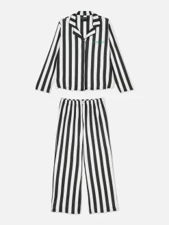Discount Primark Pyjama à Rayures Beetlejuice Noir/Blanc