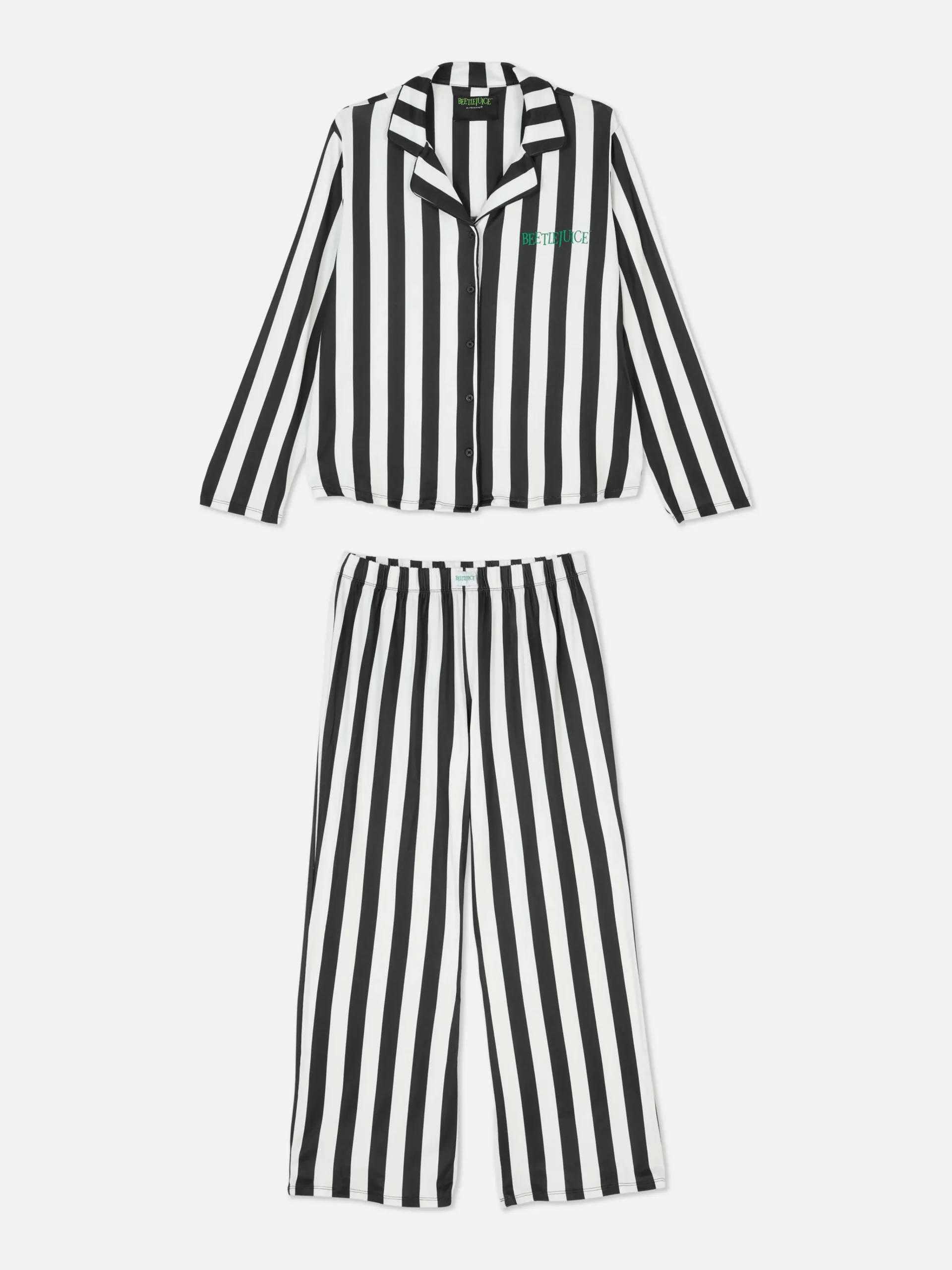 Discount Primark Pyjama à Rayures Beetlejuice Noir/Blanc