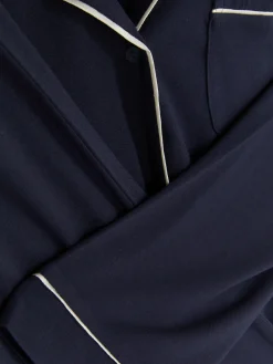 Best Primark Pyjama Boyfriend En Jersey à Manches Longues Bleu marine