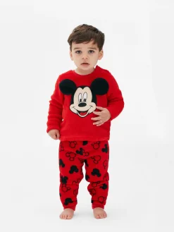 Primark Pyjama En Molleton Disney Mickey Mouse Rouge
