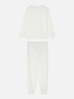 Best Primark Pyjama En Molleton Doux Blanc