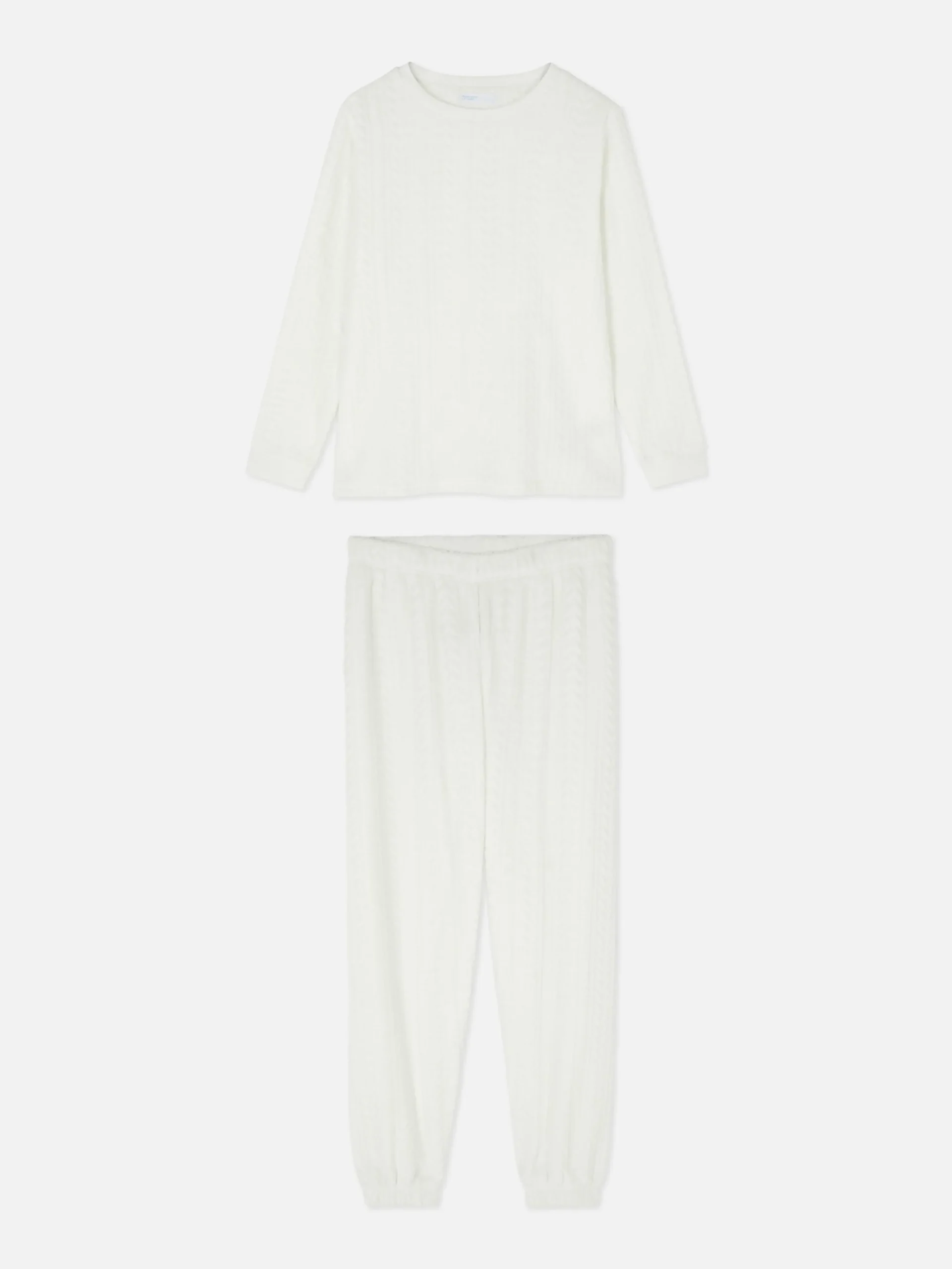 Best Primark Pyjama En Molleton Doux Blanc